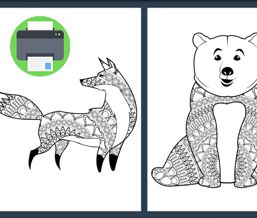 Print adult coloring books