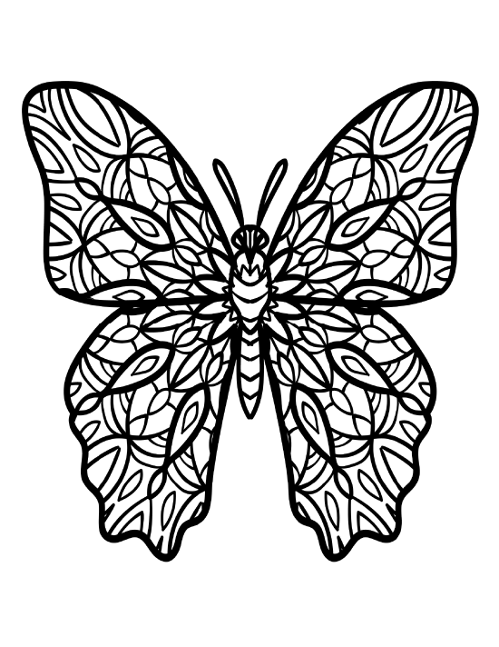 Butterfly coloring page 8