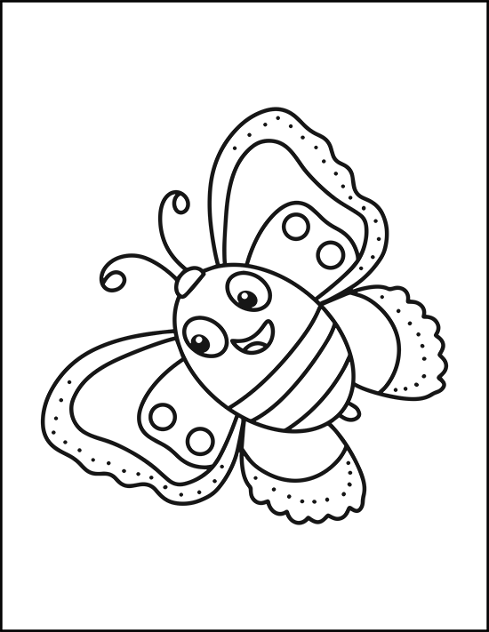 Make playful butterfly printables using rounded, soft lines