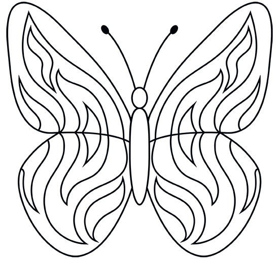 Print adorable butterfly pages with soft, gentle shapes