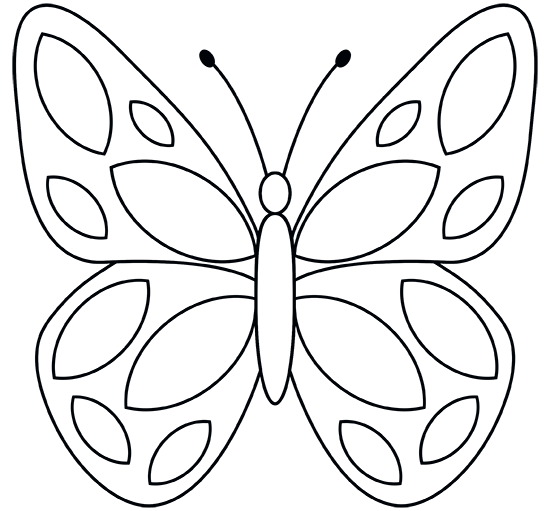 Design cheerful butterfly coloring with simple, fun details