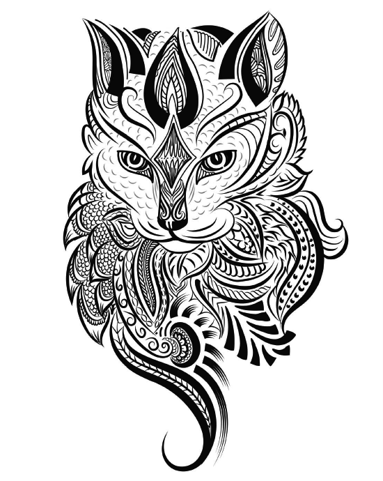 Cat coloring page with majestic felines
