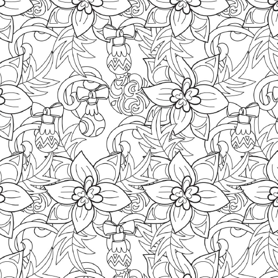 Print Christmas Adult Coloring Page