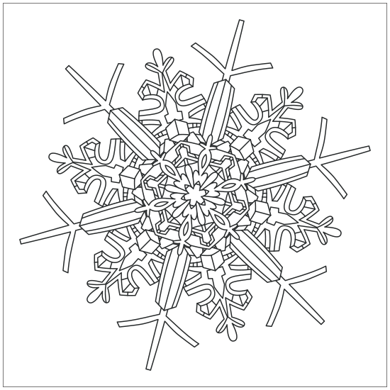 Print Christmas Adult Coloring Page