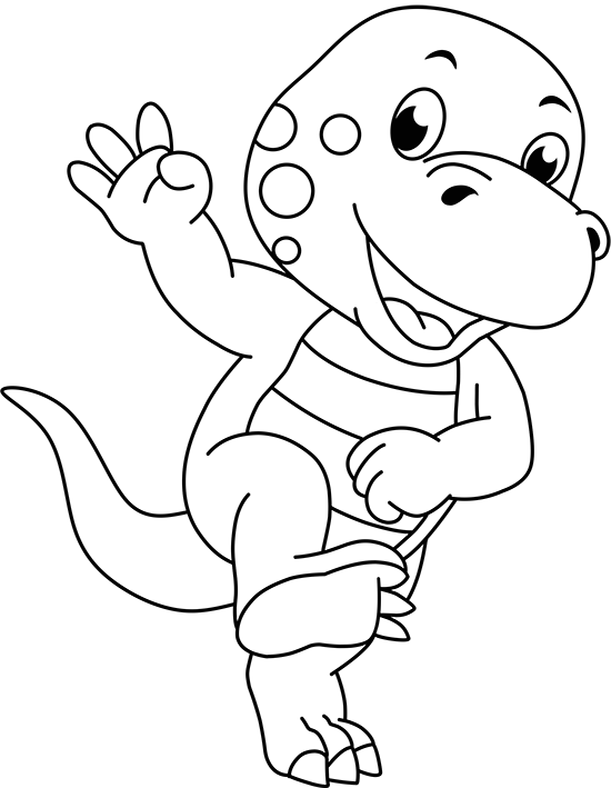 Fun dinosaur illustration