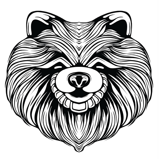 Dog coloring page with heartwarming scenes