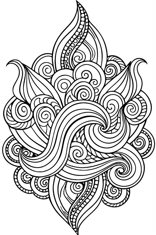 Simple mandalas with relaxing patterns