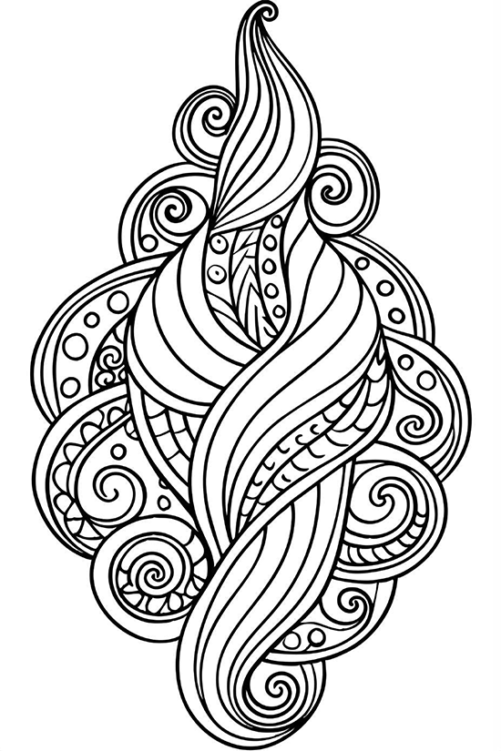 Beginner-friendly adult coloring