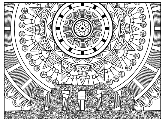 fantasy adult coloring page