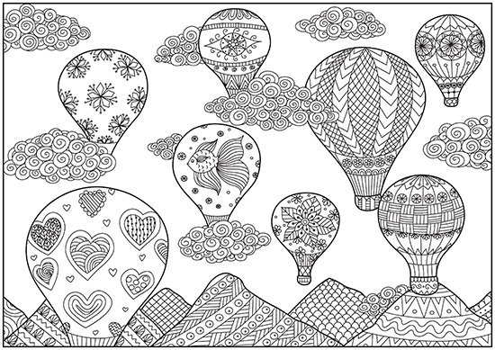 fantasy adult coloring page