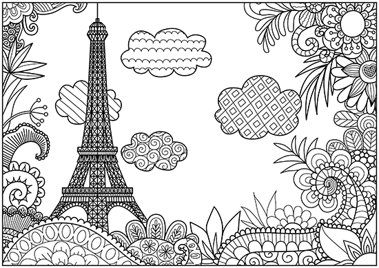 fantasy adult coloring page