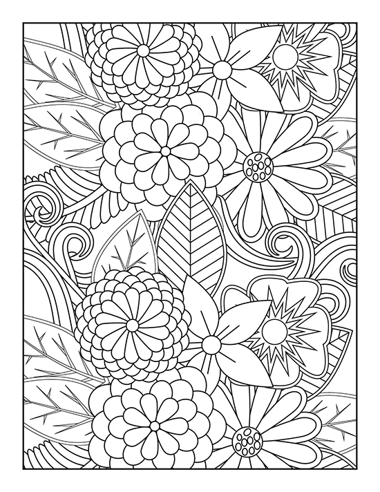 Mandala Coloring pages flowers