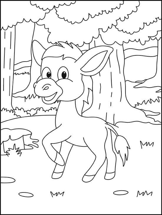 Horse coloring page 9