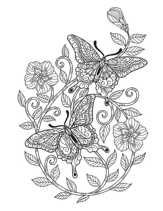 Animal coloring page for mom