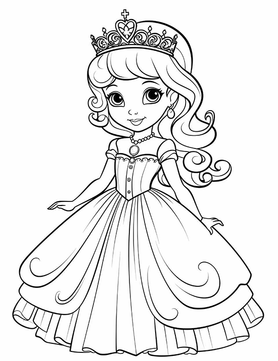 Princess Coloring Sheet