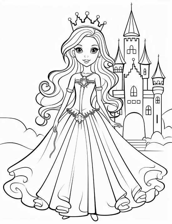 Princess Coloring Sheet