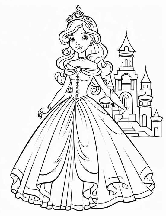 Princess Coloring Sheet