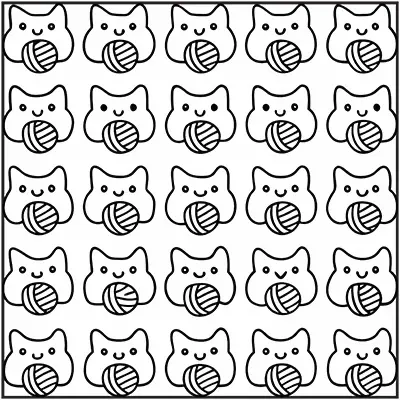 Bold and easy patterns coloring page for adults