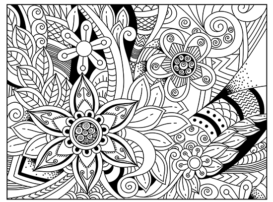 Free Adult Coloring Book by Coloring Therapy