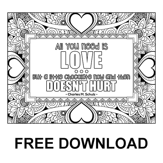 Adult coloring pages with quotes