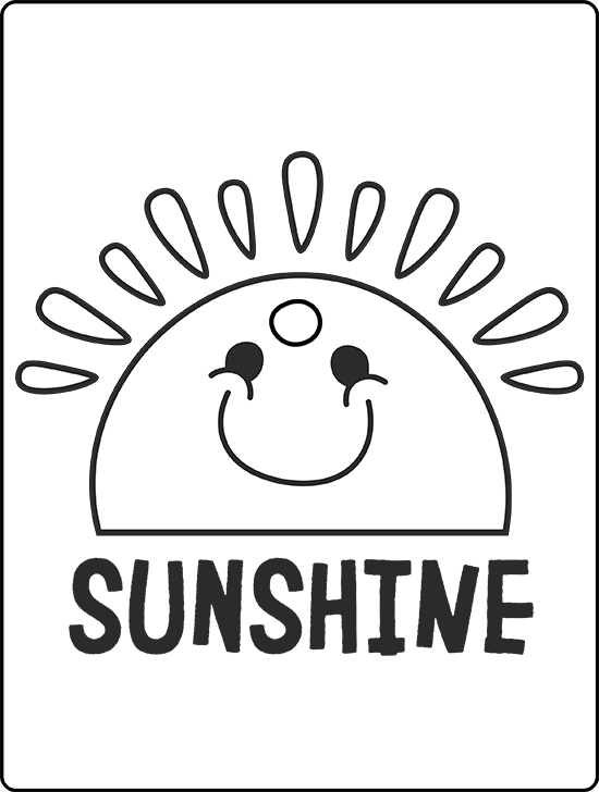 summer vacation coloring page