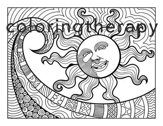 Trippy Starfish Coloring Pages