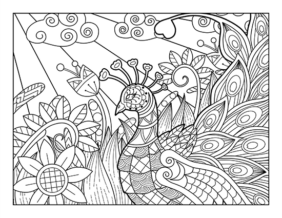 Trippy coloring page preview 2