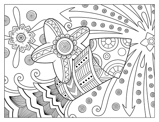 Trippy coloring page preview 3