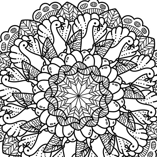 Thanksgiving Turkey Mandalas