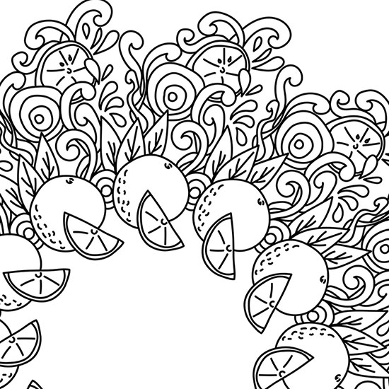 Zesty Fruit Inspired Mandalas