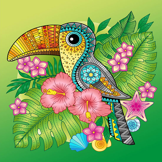 Beautiful Nature Coloring Book