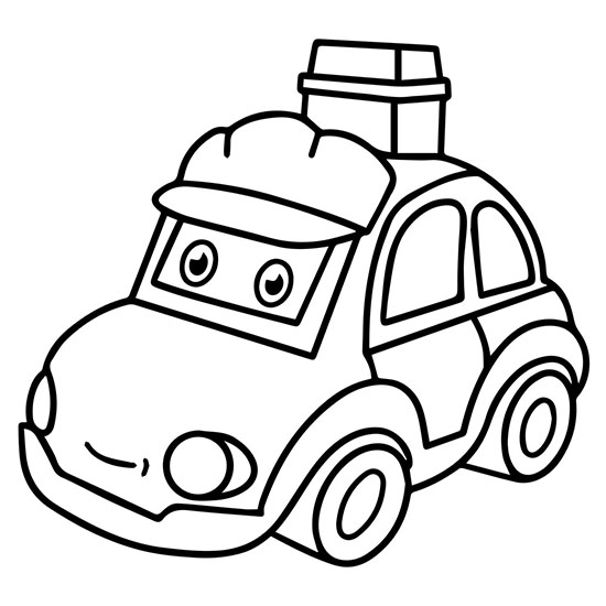 Adorable Car Coloring Pages