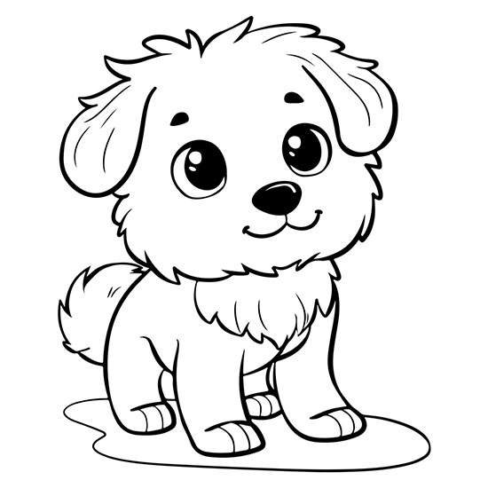 Cute Dog Coloring Pages Vol 2