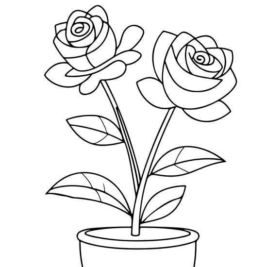 Pretty Flower Coloring Pages