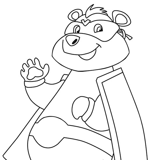 Superhero Animal Coloring