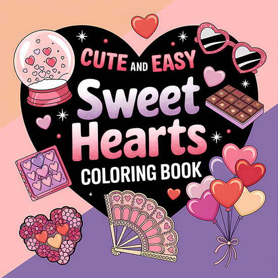 Sweet Hearts Coloring 