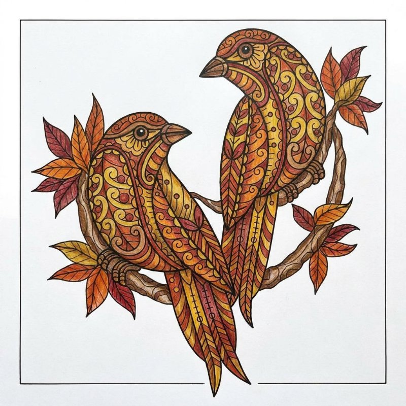 Adult Coloring Pages Birds
