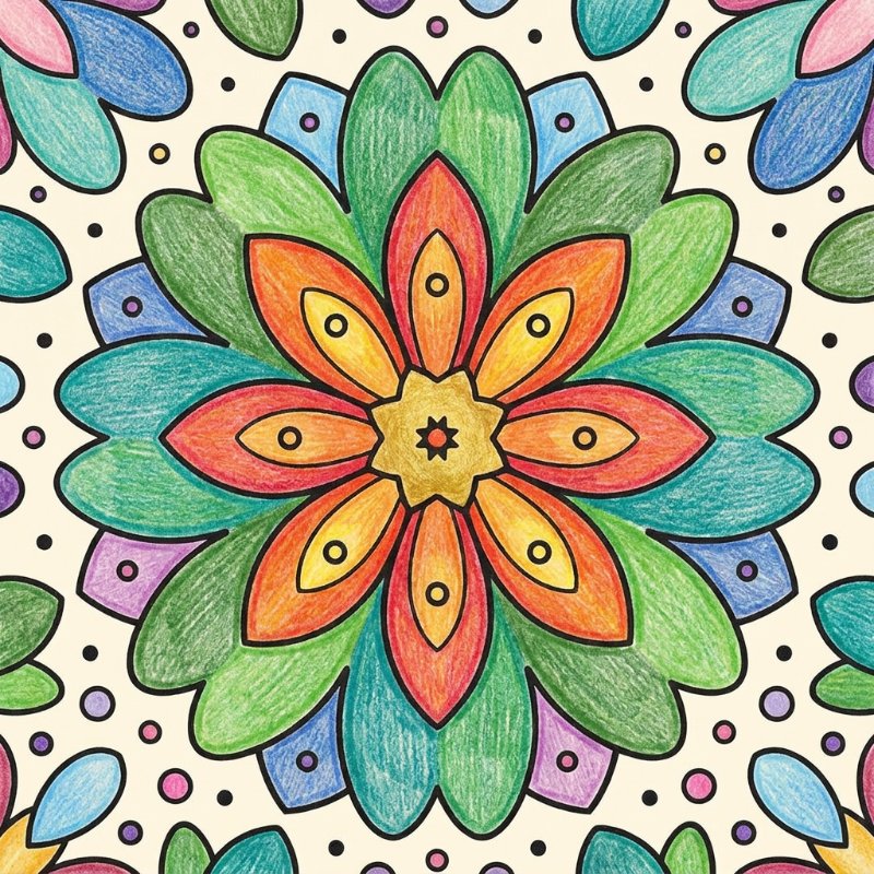 Bold and easy flowers coloring pages