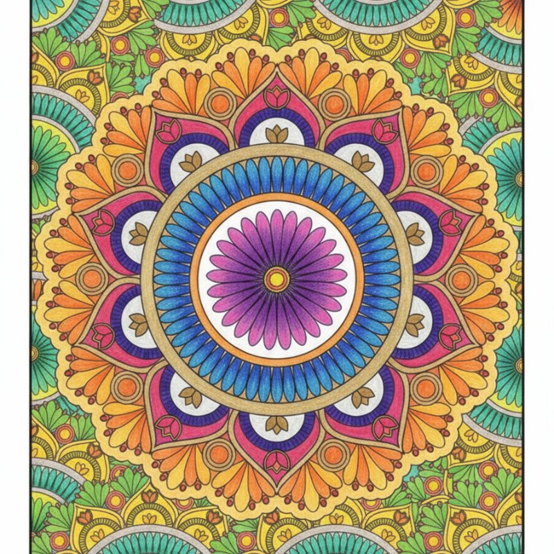 Mindfulness Mandala Adult Coloring Pages