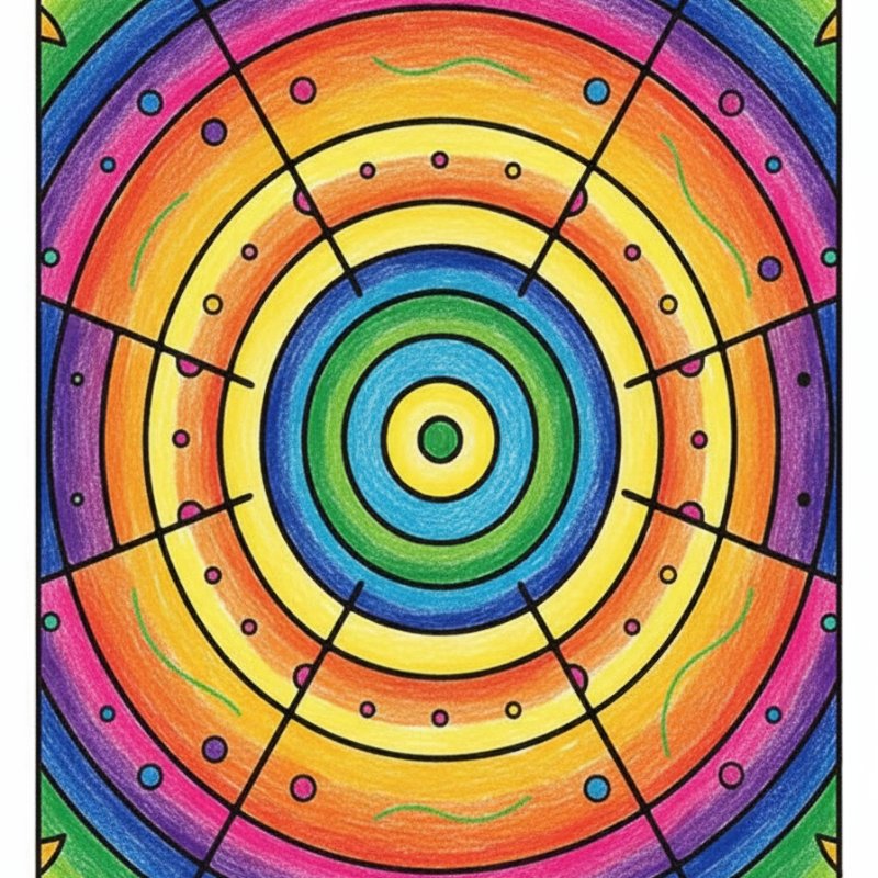 Simple Thick Border Coloring Pages