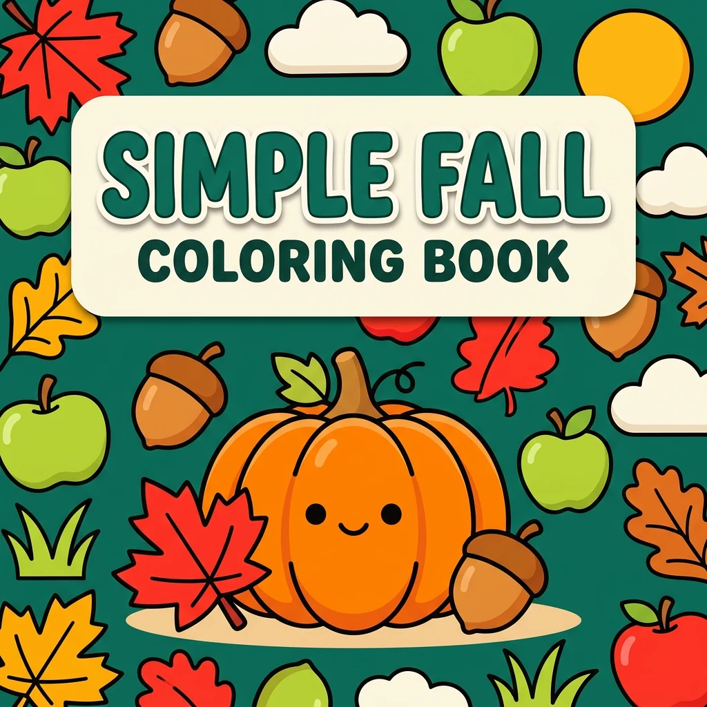 Simple Fall Coloring Pages