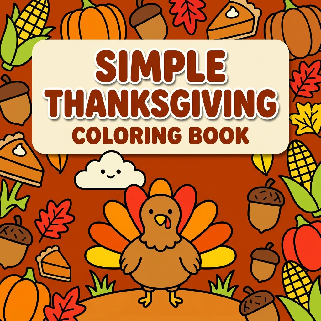 Simple Thanksgiving Coloring Pages