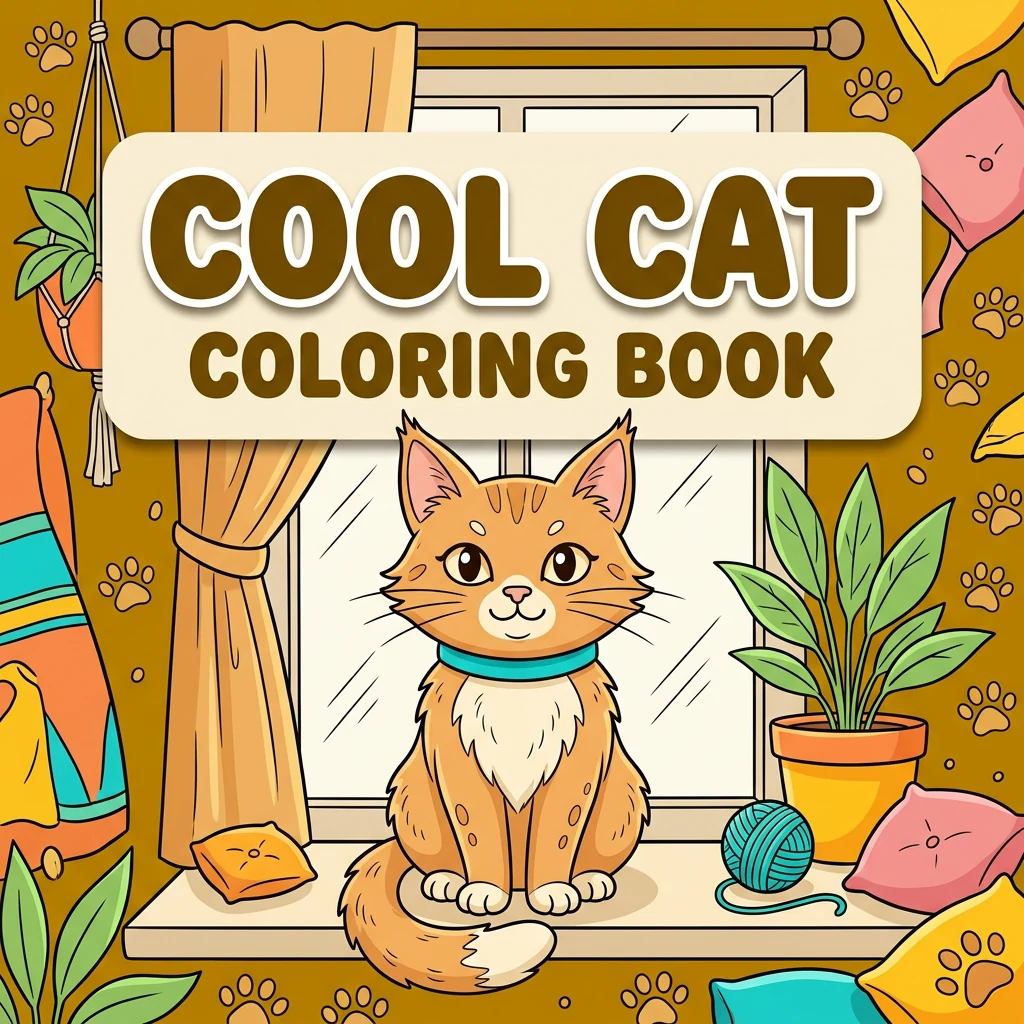 Cool Cat Coloring
