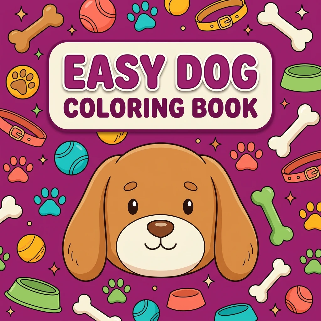 Easy Dog Coloring