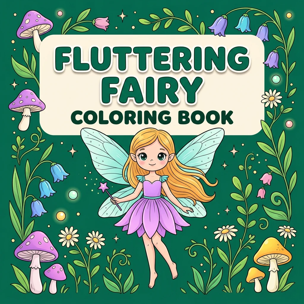 Fluttering Fairy Coloring