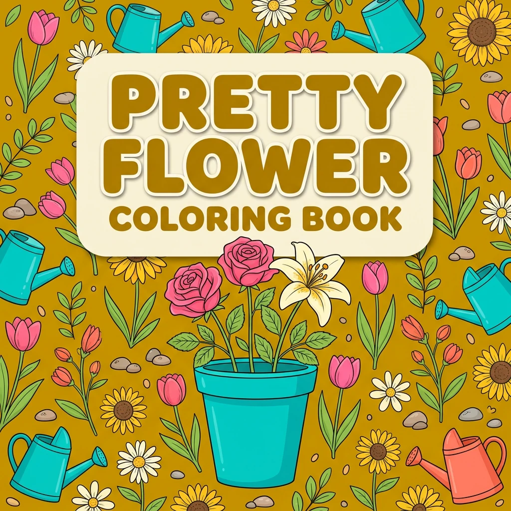 Pretty Flower Coloring Pages