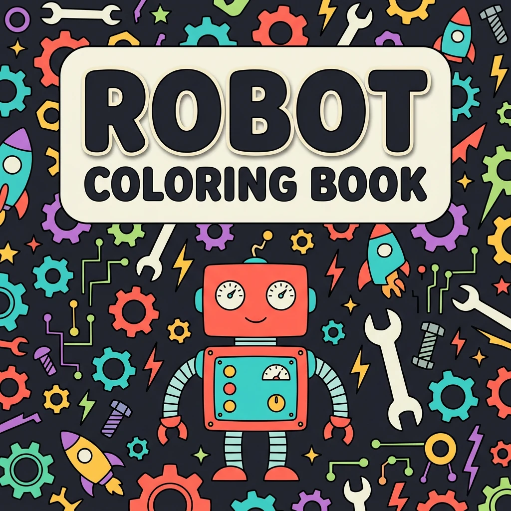 Robot Coloring Pages For Kids