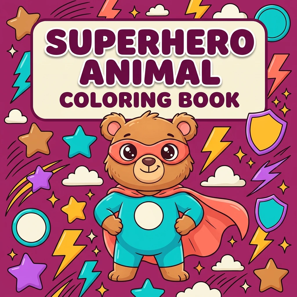 Superhero Animal Coloring