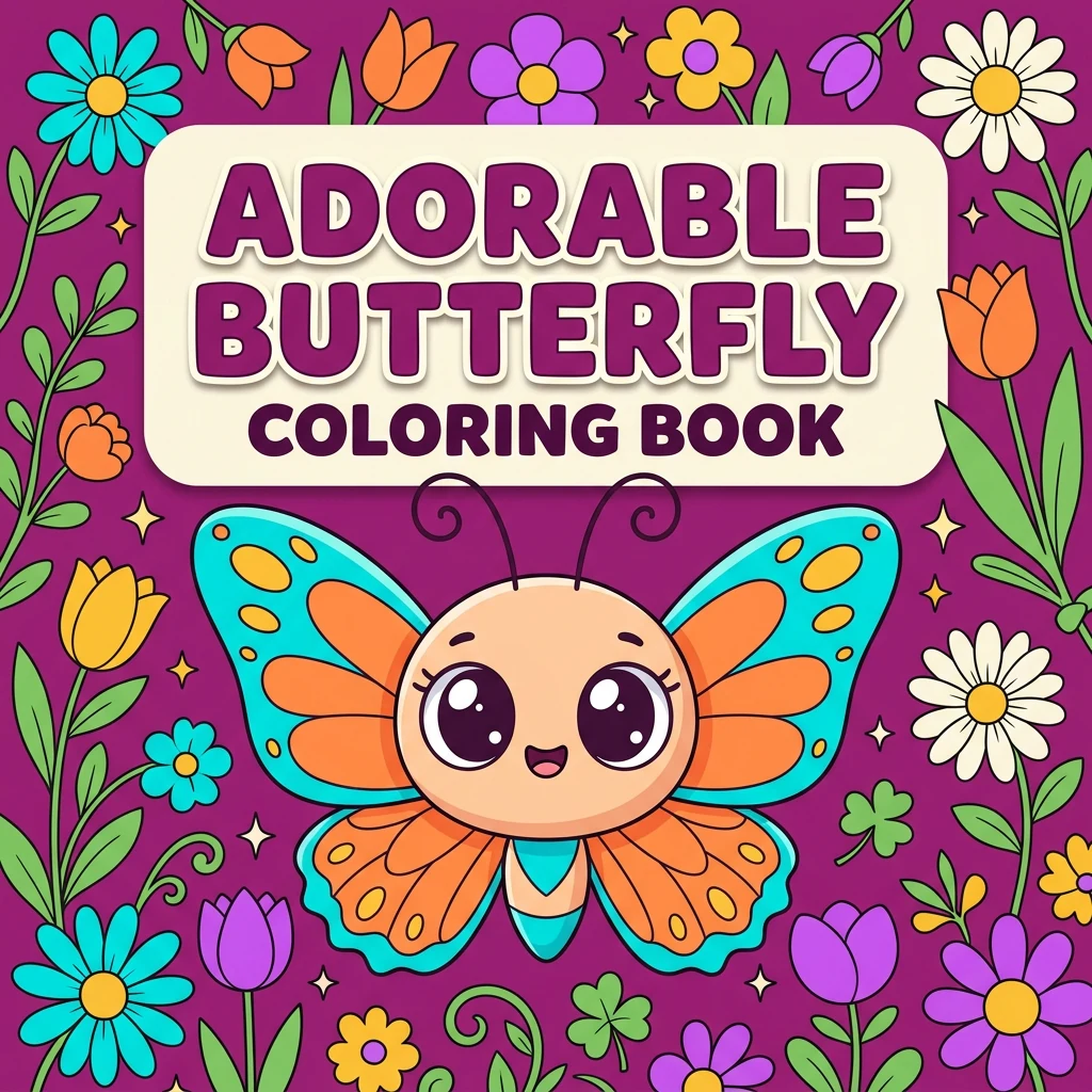 Adorable Butterfly Coloring