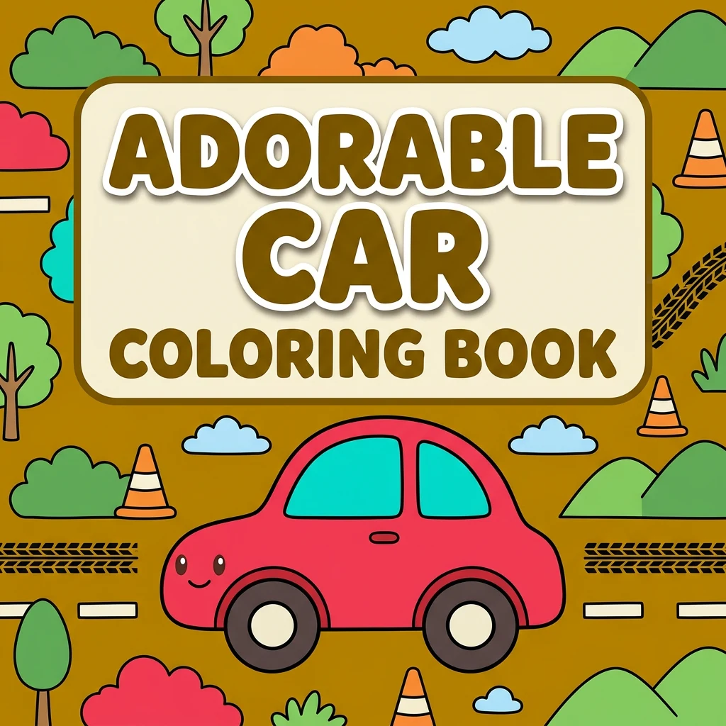 Adorable Car Coloring Pages